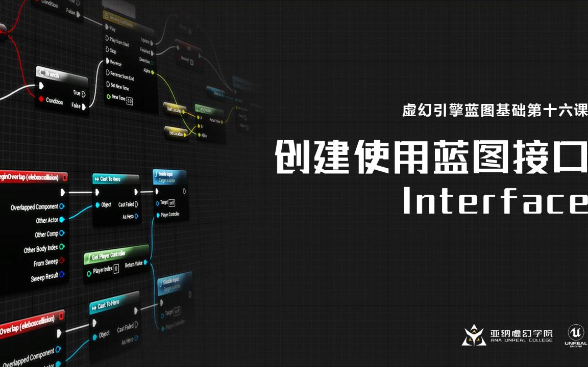 虚幻引擎蓝图基础第十六课:创建使用蓝图接口Interface哔哩哔哩bilibili