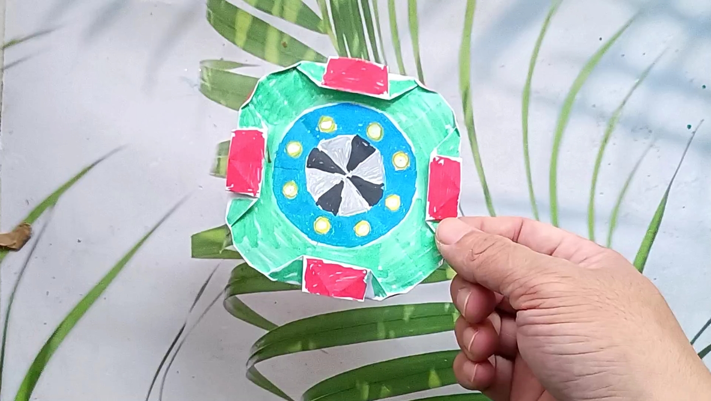 用正方形纸叠一个简单好玩的ufo折纸飞机,详细慢动作折纸教程