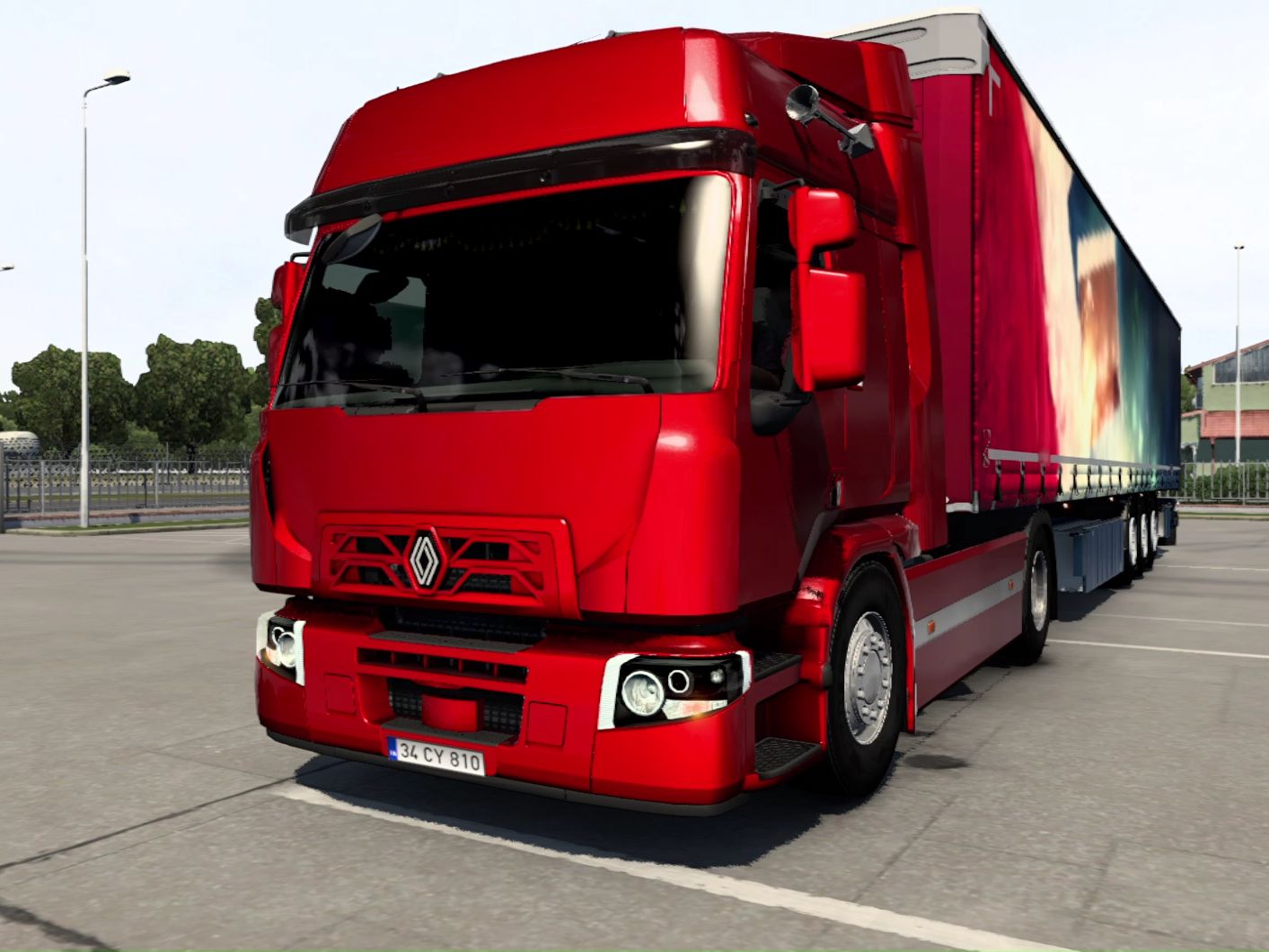 欧洲卡车模拟2:雷诺假"premium"卡车