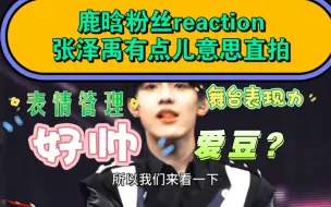 Download Video: 【鹿晗粉丝reaction张泽禹有点儿意思直拍】粉丝进！我真的有点被他帅到了