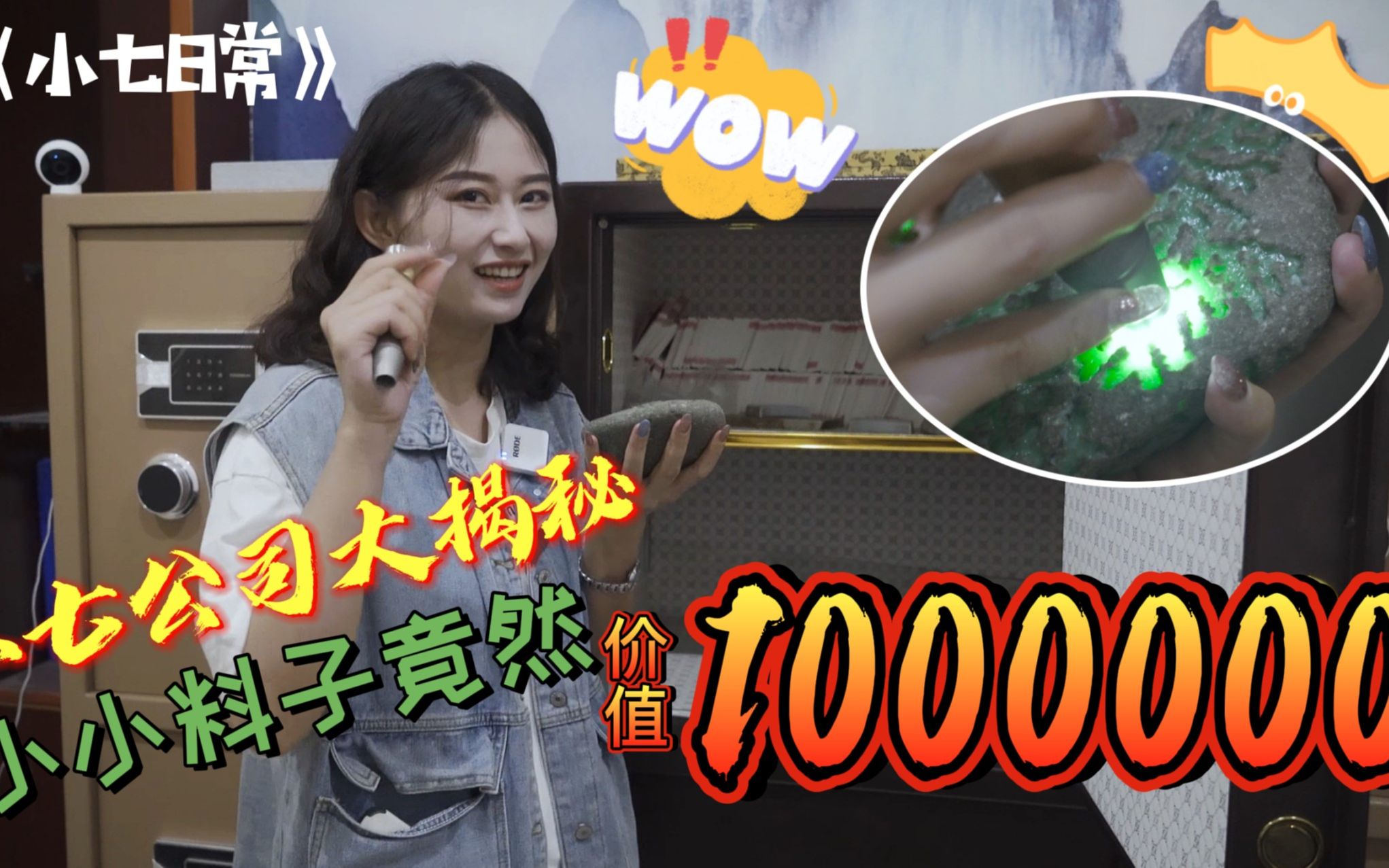 《小七日常》带你们探秘公司!小小料子竟然价值1000000!哔哩哔哩bilibili