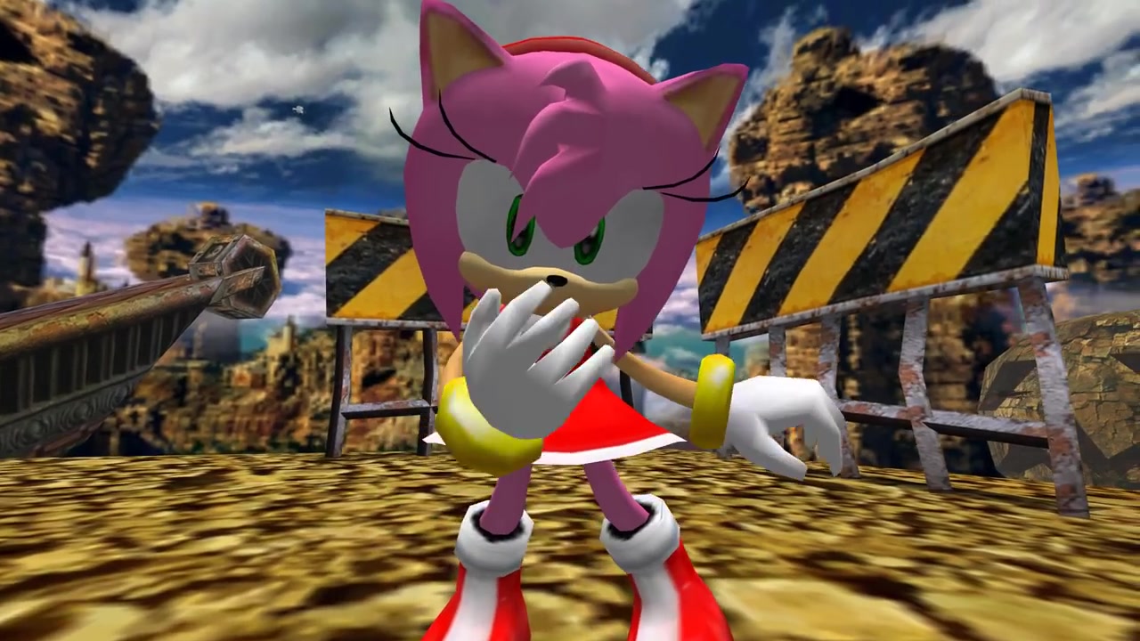 sonic adventure 2- battle - radical highway - amy (no hud) [real