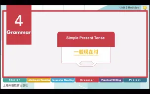 Download Video: 《新起点高职英语综合教程》第二单元9 语法：一般现在时