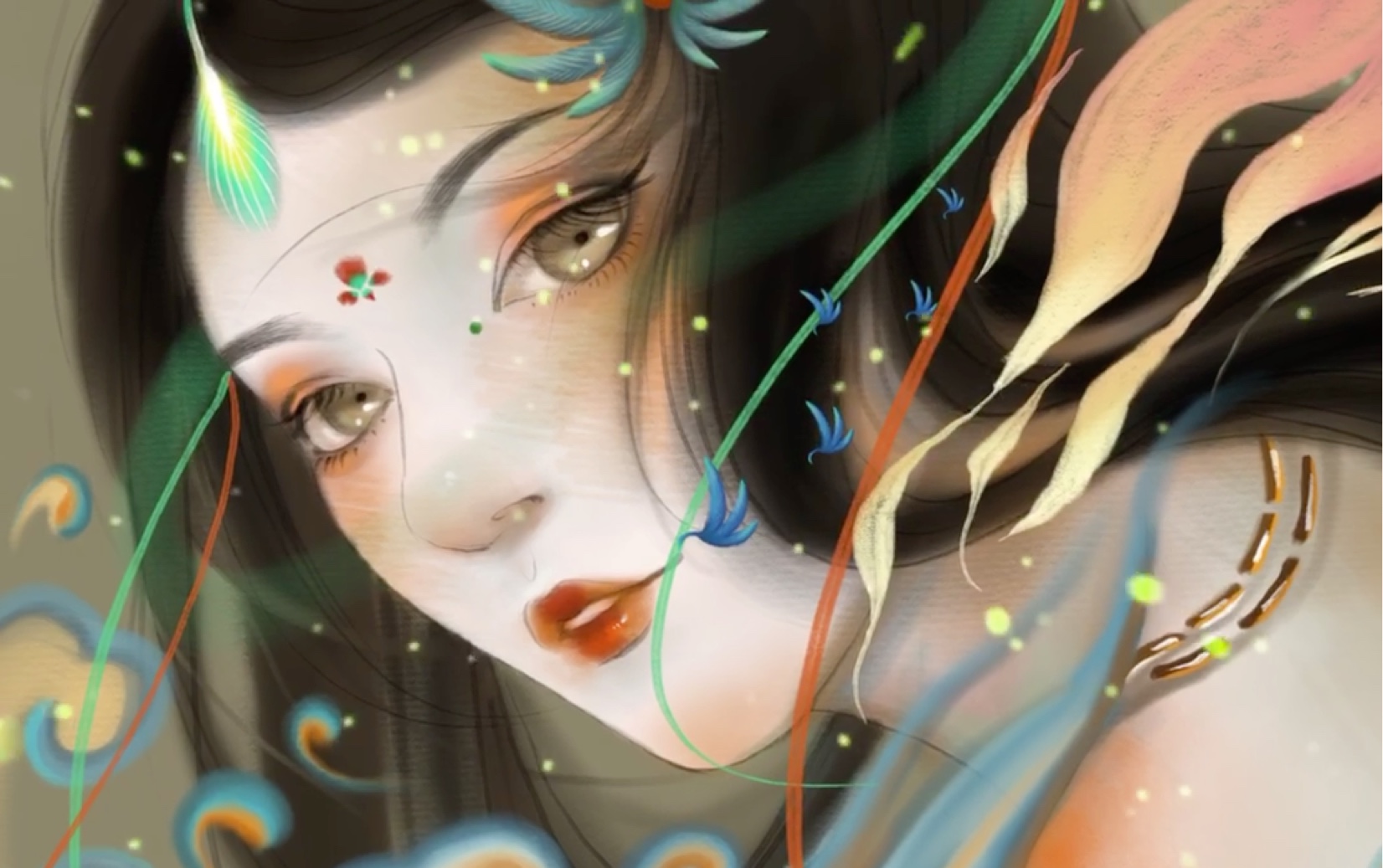 原创【板绘】古风美女插画教程