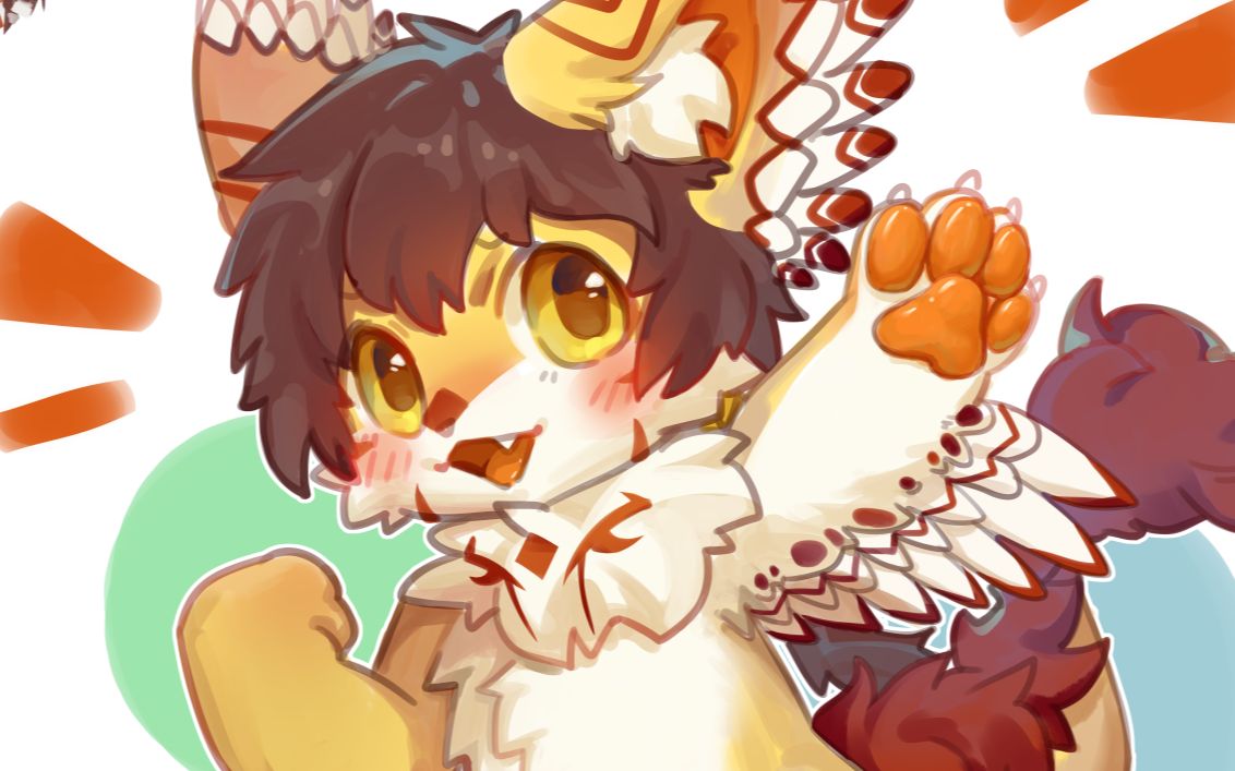 【furry】画一只可爱的鸟鸟!哔哩哔哩bilibili