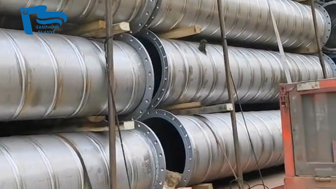 不锈钢瓦斯螺旋钢管 不锈钢加强筋螺旋焊管 不锈钢瓦斯抽放管