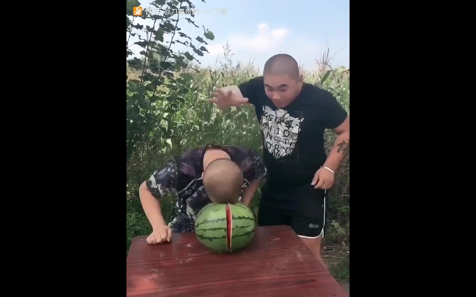 挑战全网最真实!头开西瓜,刀哥终极带秀