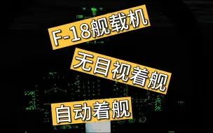 F18教程-ILS仪表助降系统和自动着舰-全网最详细-视频飞行手