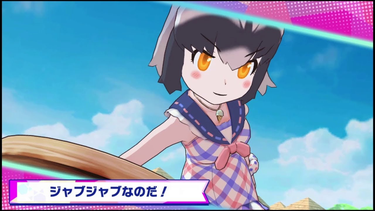 兽娘动物园3动物奇迹技能动画浣熊泳装ver