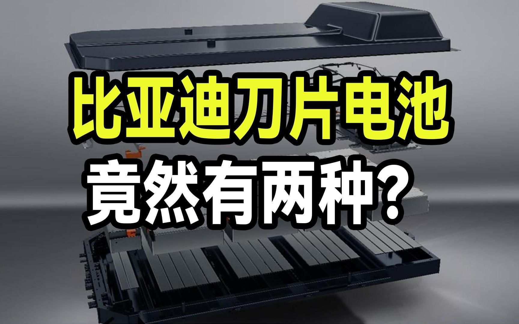 你不知道的秘密,比亚迪刀片电池竟然有两种,安全性都不一样哔哩哔哩bilibili