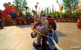 [4K] Woody's Roundup Ride胡迪牛仔嘉年华  Toy Story Land  Shanghai Disneyland哔哩哔哩bilibili