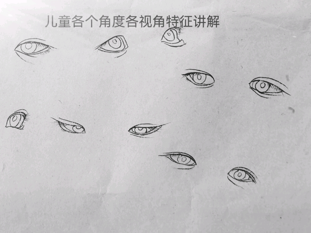 [图]美术生线描五官眼睛解剖知识！