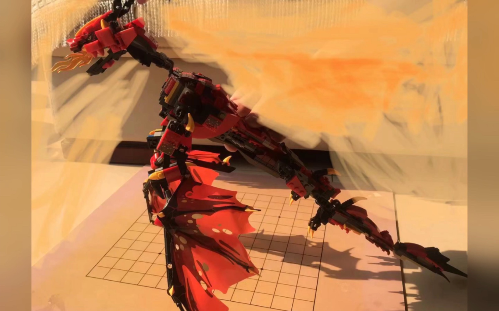 自己做的乐高moc火龙(开学前最后一个视频)