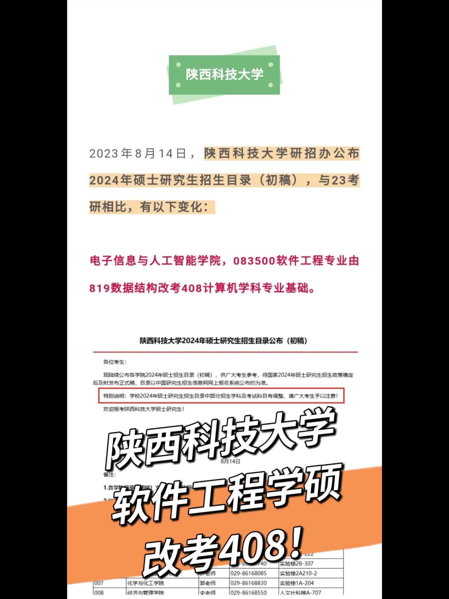 陕西科技大学软件工程学硕改考408!哔哩哔哩bilibili