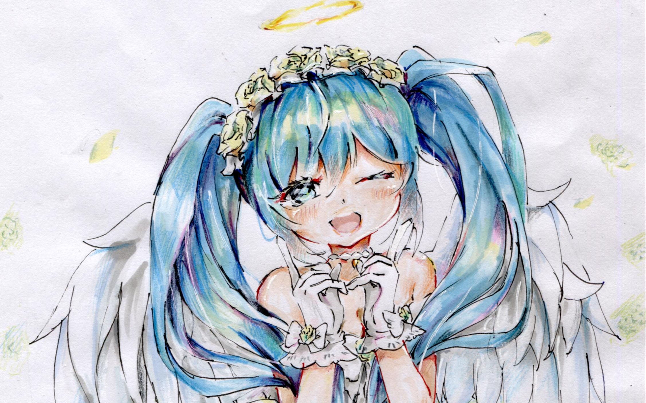 手绘初音未来