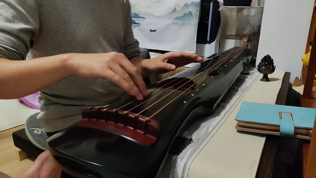 自学古琴第七月,坚持梅花练习随录,跪指什么时候能练好