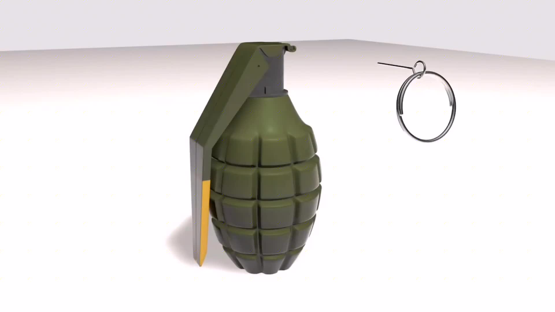 手榴弹是如何爆炸的?3d高清动画模拟它的工作原理