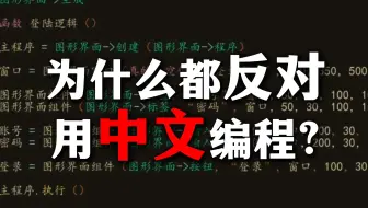 为什么大家要反对用中文编程？中文编程真的没有可能吗？