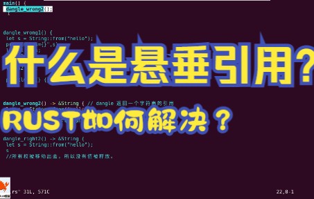 什么是悬垂引用?为什么危险?RUST如何解决无效指针问题?《跟星哥一起学RUST语言》哔哩哔哩bilibili