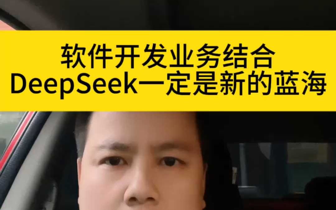 软件开发业务结合DeepSeek一定是新的蓝海哔哩哔哩bilibili