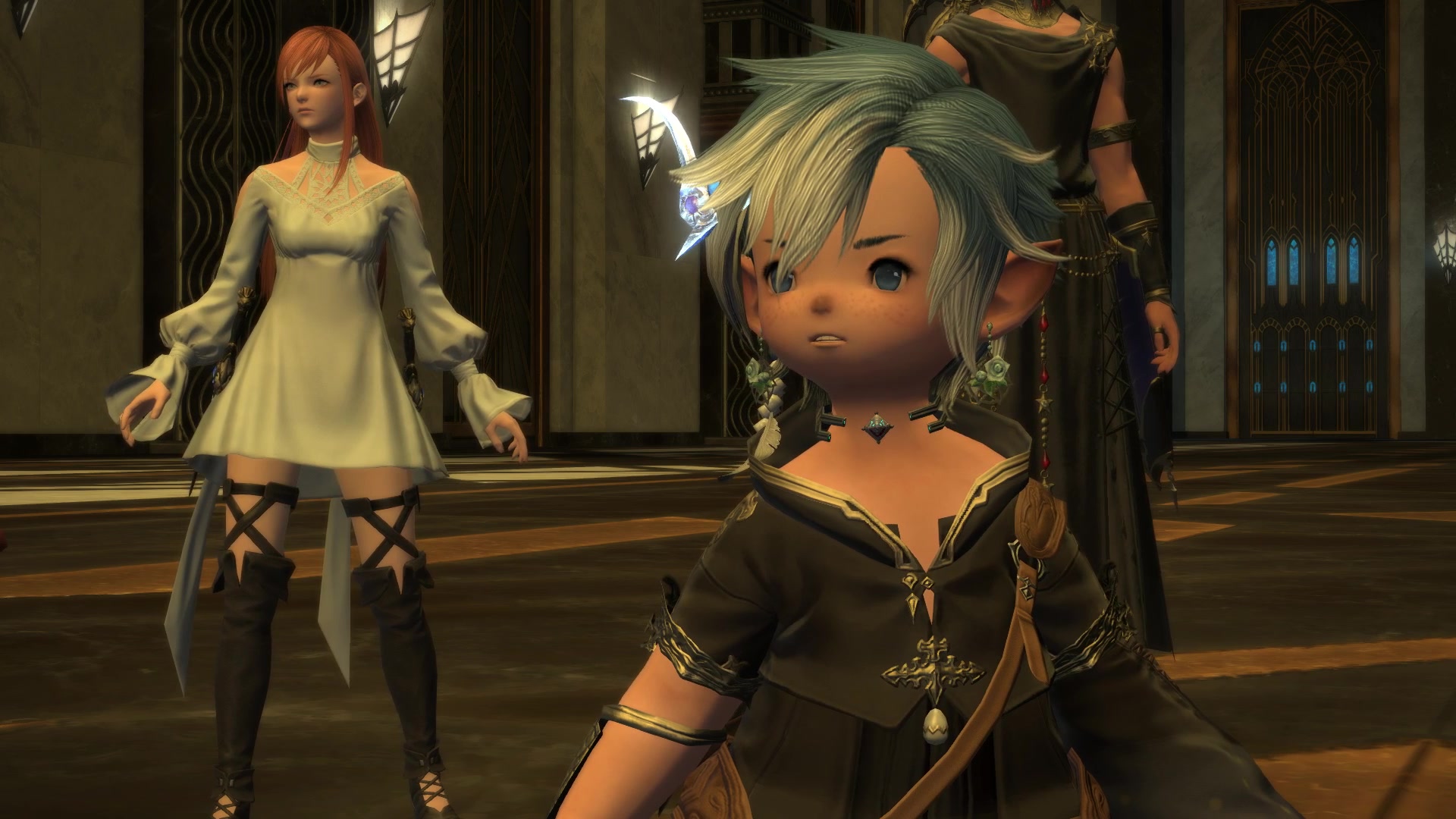 【ff14/5.0/生肉】漆黑的反叛者lv80主线过场动画旅馆回看