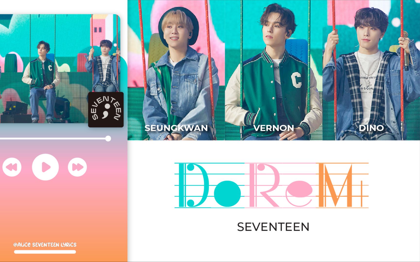 SEVENTEEN 98+99 line  DoReMi [中英韩歌词分配]哔哩哔哩bilibili