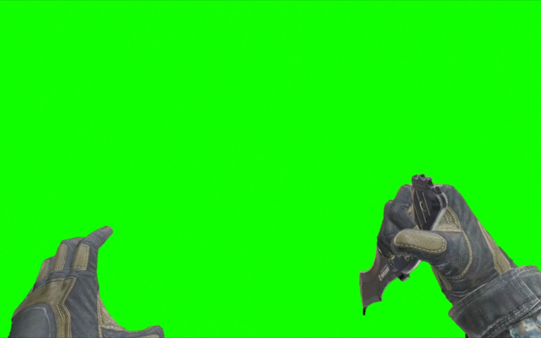 cod手游战术刀绿幕gb素材 使用例