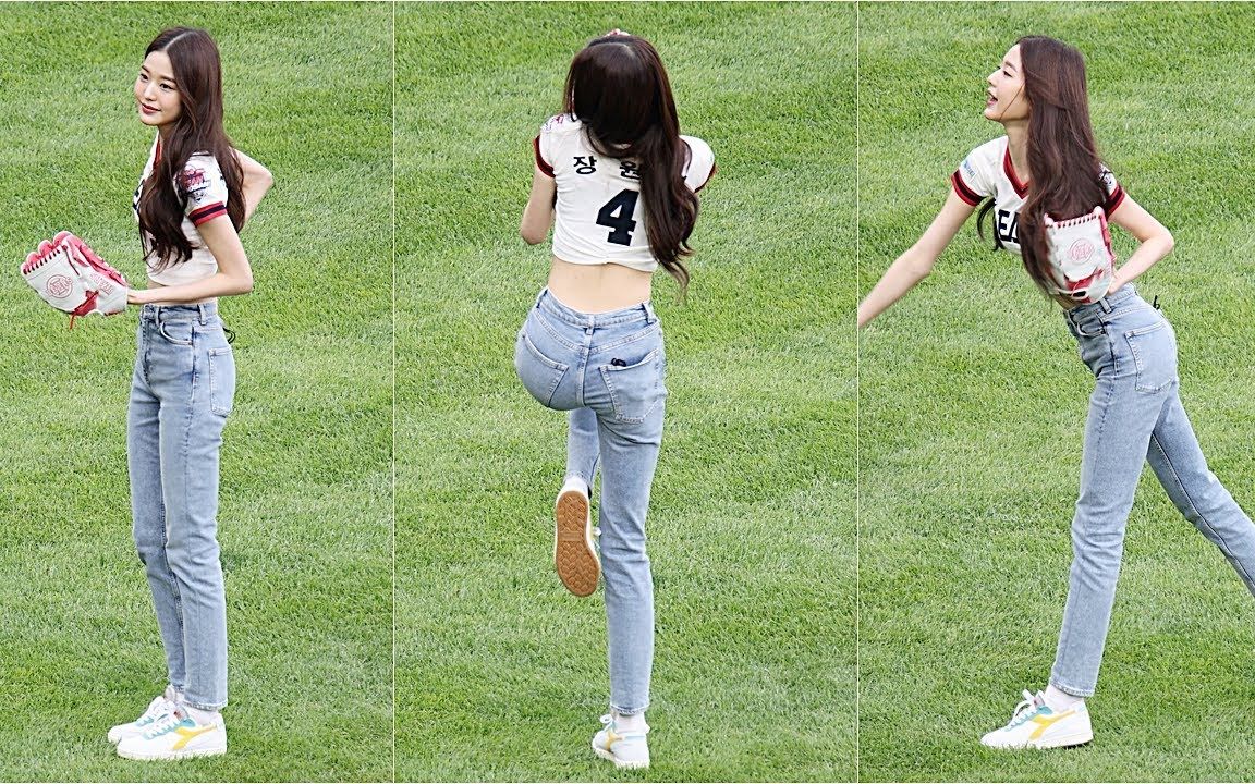 220619 张元英 (IVE WONYOUNG) First Pitches 开球.mp4哔哩哔哩bilibili