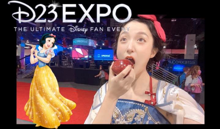 [图]我真的去加州迪士尼当公主了！玲娜贝儿随便rua！D23 Expo也太爽了吧！！