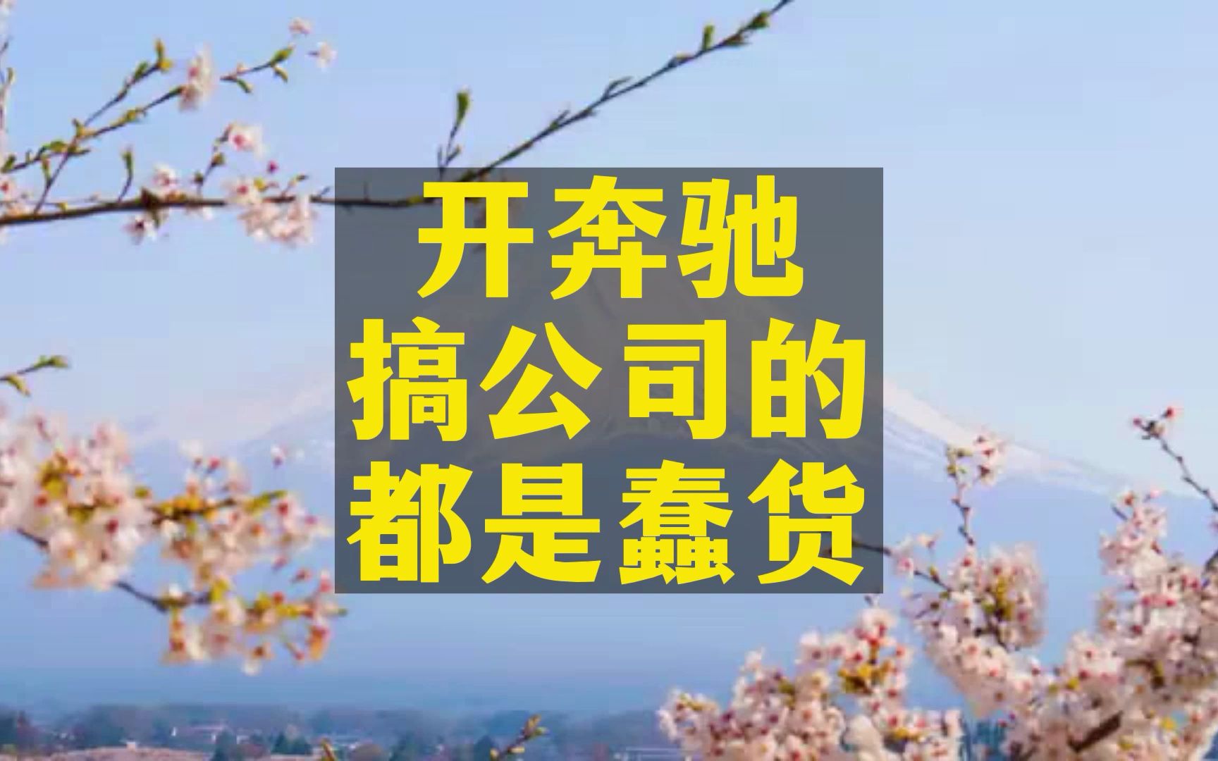 陈昌文:你们不要以为那些开奔驰宝马开公司的有多聪明,其实他们都是蠢货哔哩哔哩bilibili