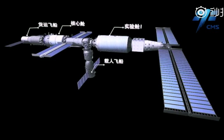 中国空间站来啦!100秒带你看懂“天宫” 中国空间站命名为“天宫” 央视新闻哔哩哔哩bilibili