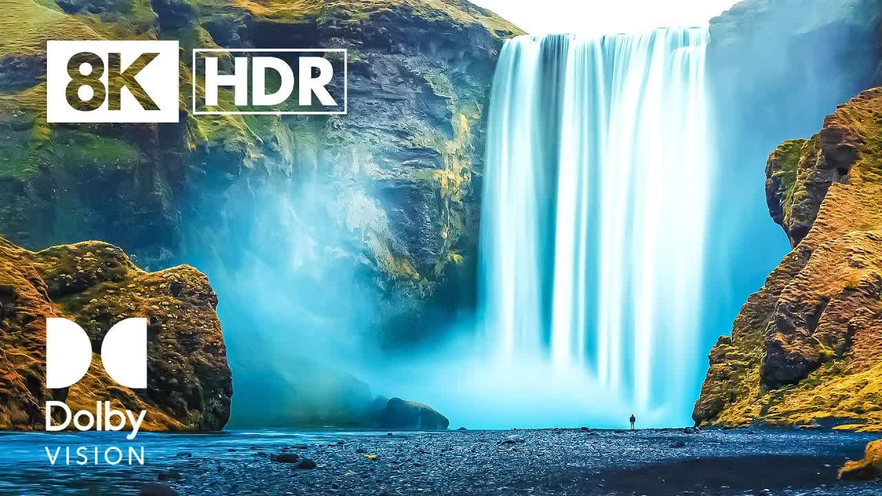 [图]遍历全球最美的瀑布 转4K HDR  I屏幕测试，极致画质|杜比视界|电视屏幕测试|手机屏幕测试