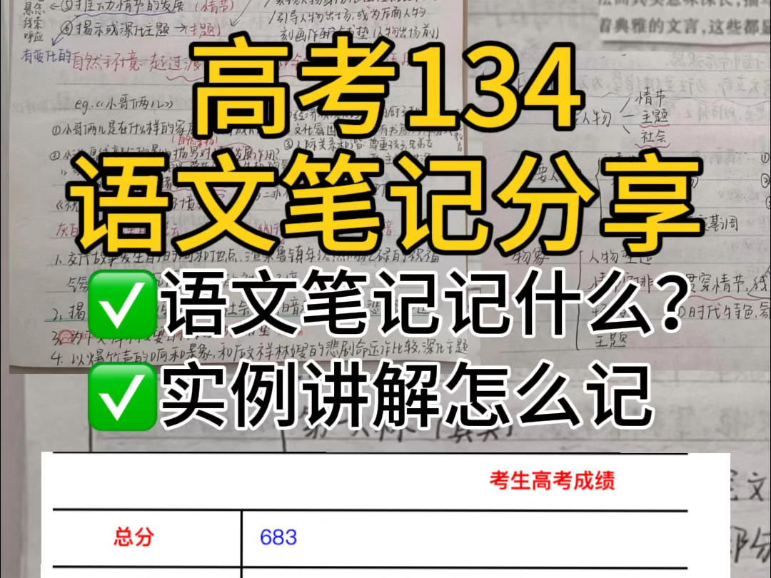 高考语文134|我的语文笔记分享(一)哔哩哔哩bilibili