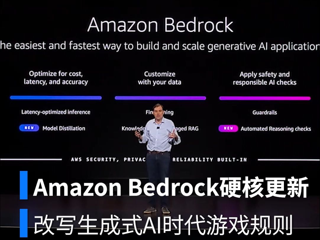 亚马逊云科技又放出重磅炸弹!Amazon Bedrock迎来史诗级升级,自动推理检查、多代理协同、模型蒸馏继续改写生成式AI时代游戏规则.哔哩哔哩bilibili