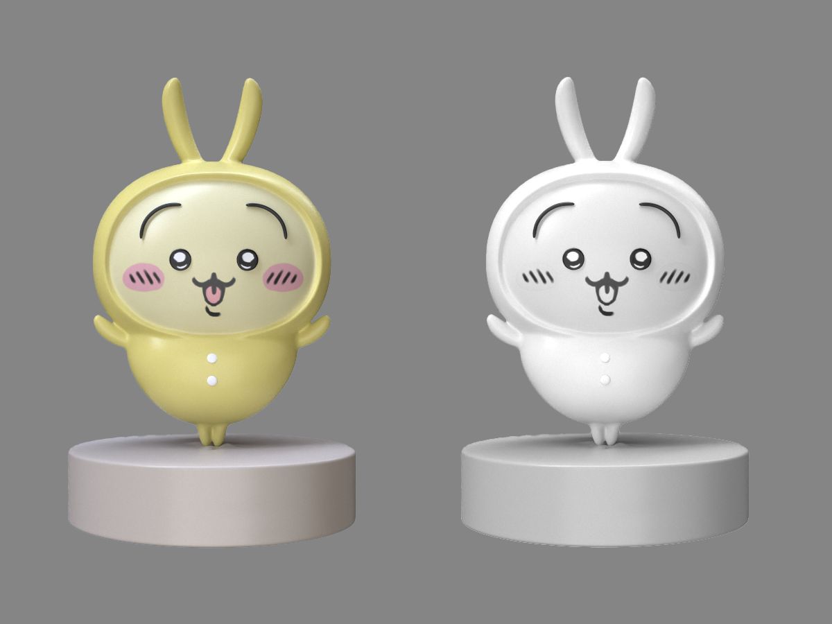 【zbrush角色雕刻】可爱的小兔子乌萨奇小手办模型制作案例,简单的小