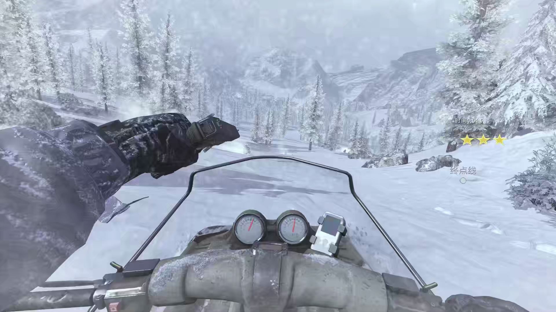 使命召唤6 雪地摩托竞速