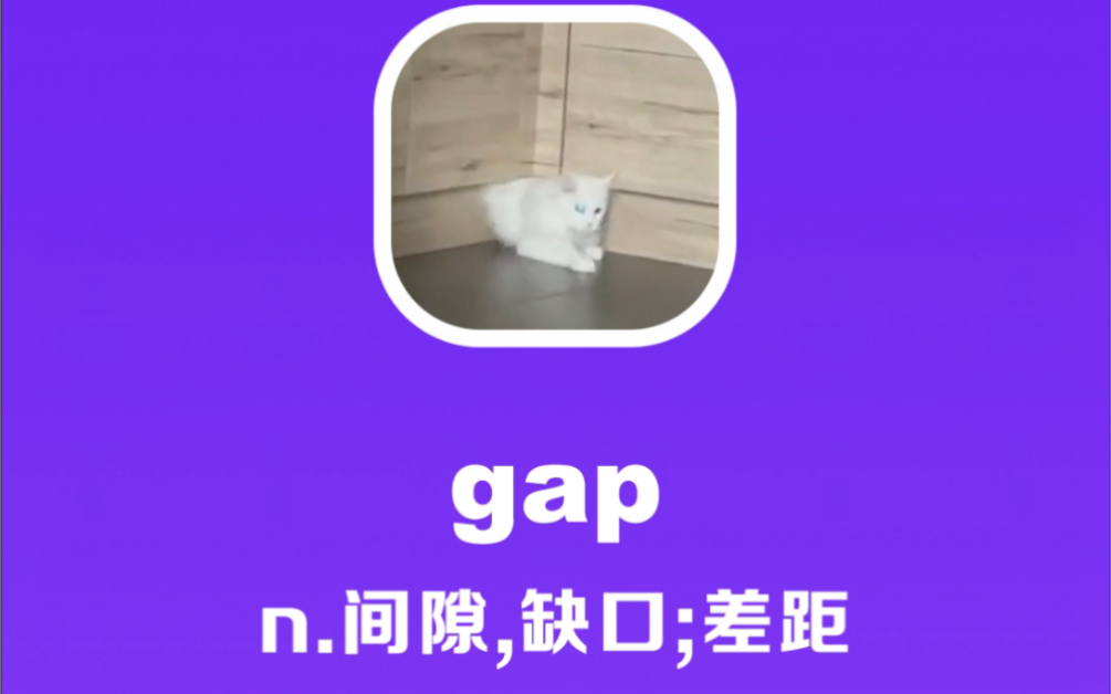 gap:间隙,缺口,差距哔哩哔哩bilibili