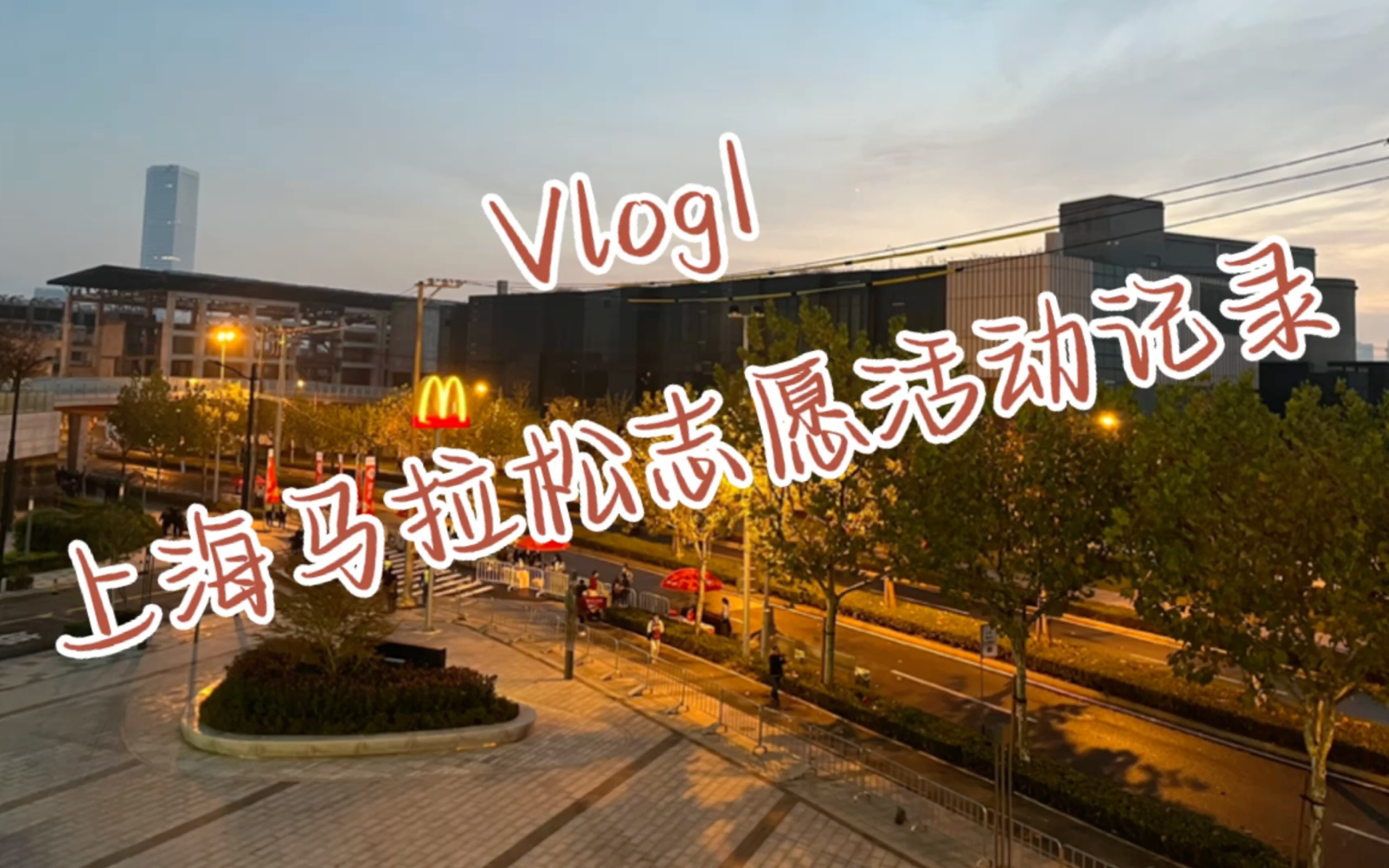 [图]Vlog1:上海马拉松志愿活动记录