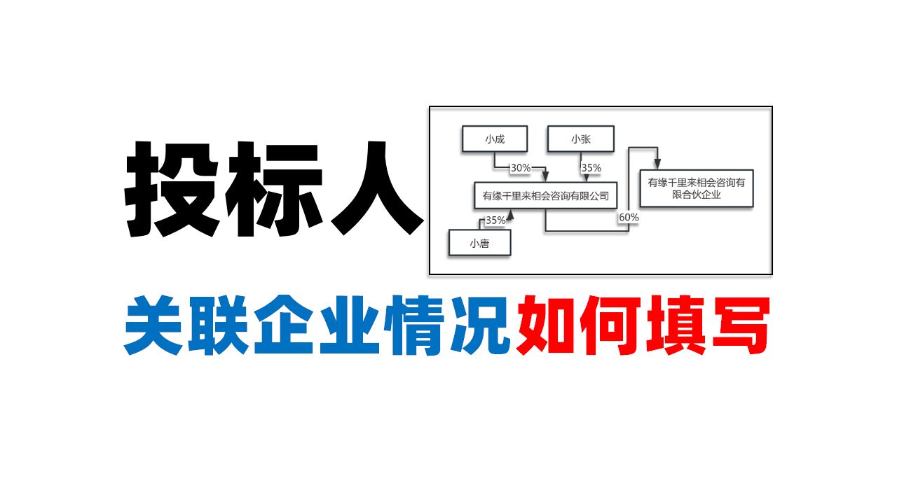 供应商、投标人关联企业情况如何填写?供应商基本情况表的投标人关联企业情况填写教程!哔哩哔哩bilibili