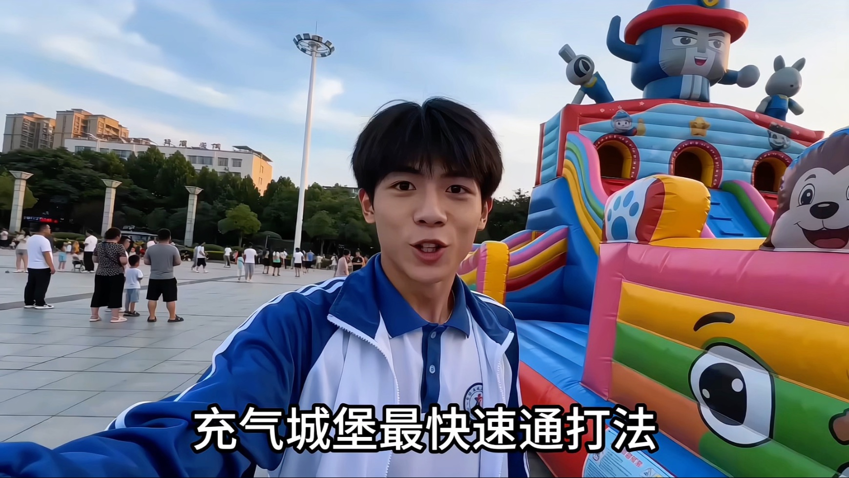 充气城堡最快速通打法