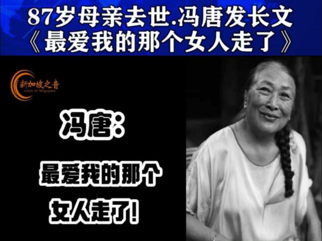 冯唐 #妈妈 #母亲 #老妈 #梦中的额吉 #张海鹏 #作家冯唐母亲去 