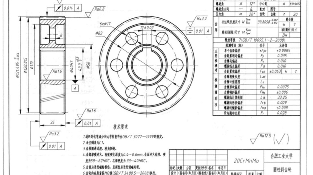 1.2圆柱斜齿轮