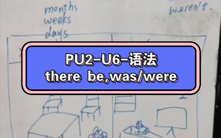 【PU2语法句式】U6语法there be,was/were讲解,造句示范哔哩哔哩bilibili