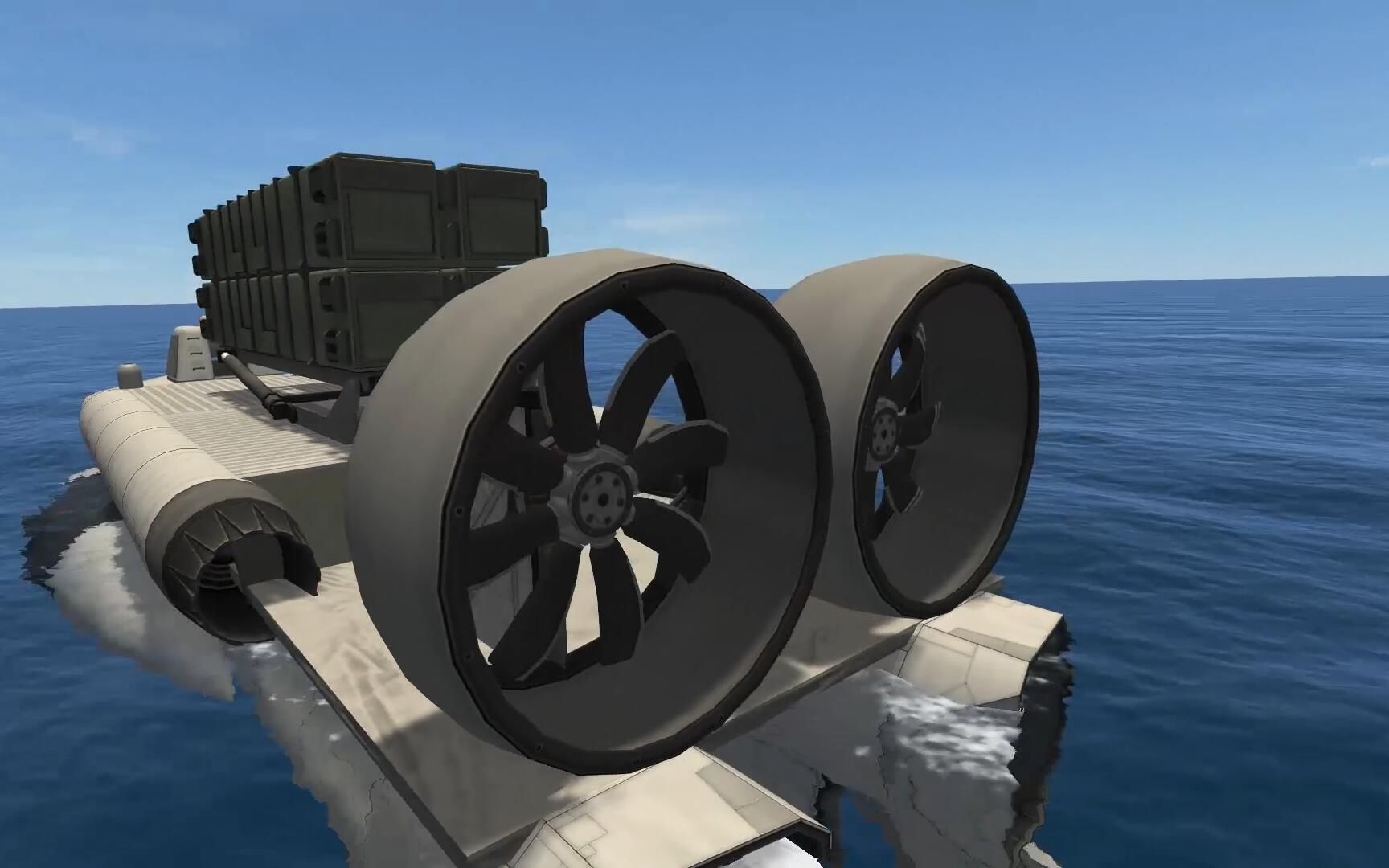 风扇动力无人艇正弦线号