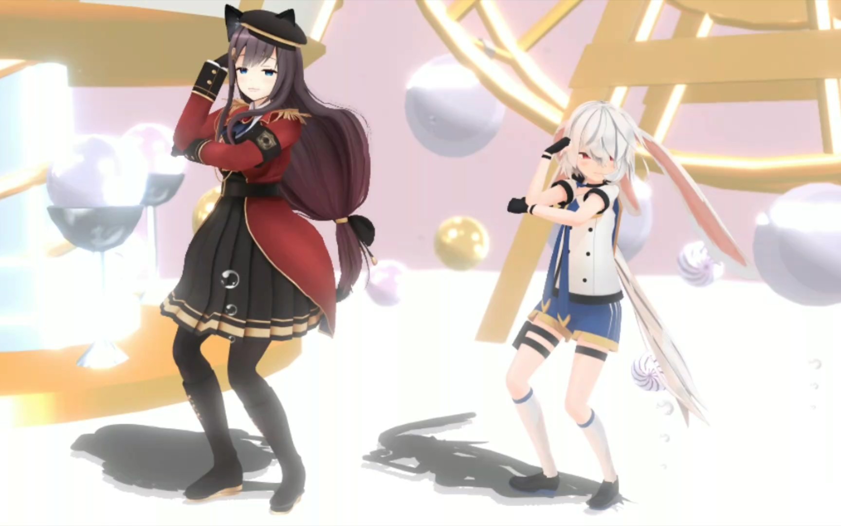 【张京华x帕里mmd】猫耳x兔耳(猫耳开关)_哔哩哔哩 (゜-゜)つロ 干杯