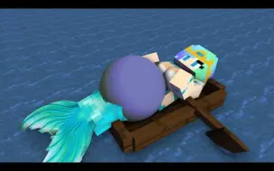 Download Video: Giant Mermaid VORE Fishing Girl on the Beach - Minecraft Animation