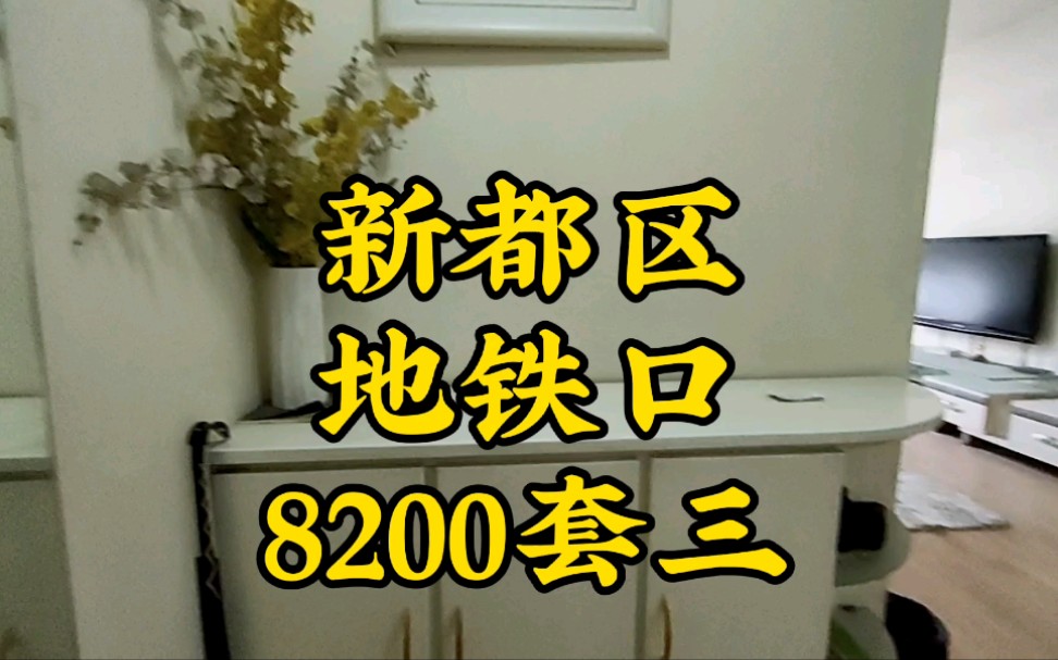 成都市新都区三号线地铁口的套三8200一平满五朝南哔哩哔哩bilibili