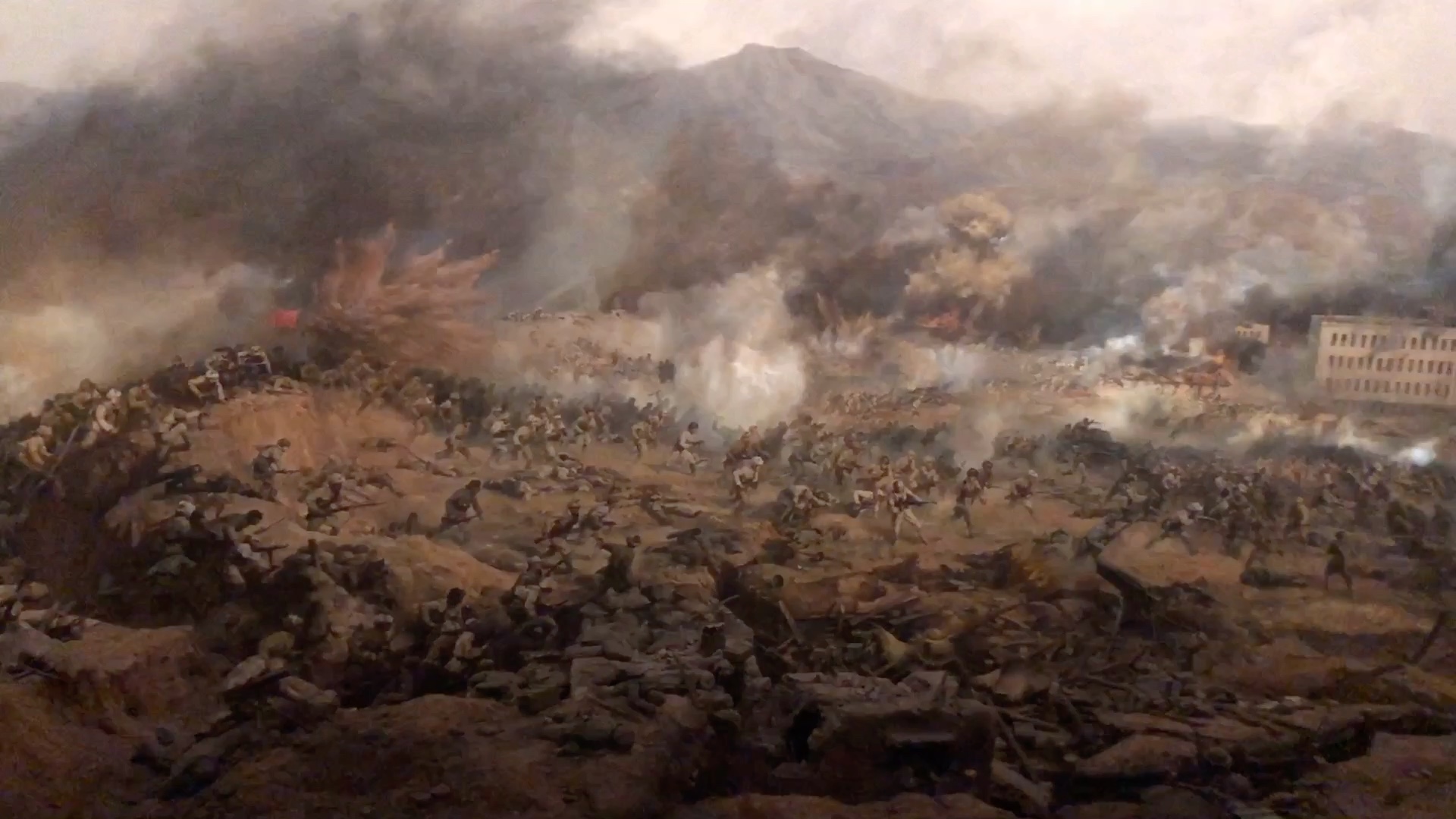 锦州辽沈战役纪念馆模拟战场做的太有现场感觉了!