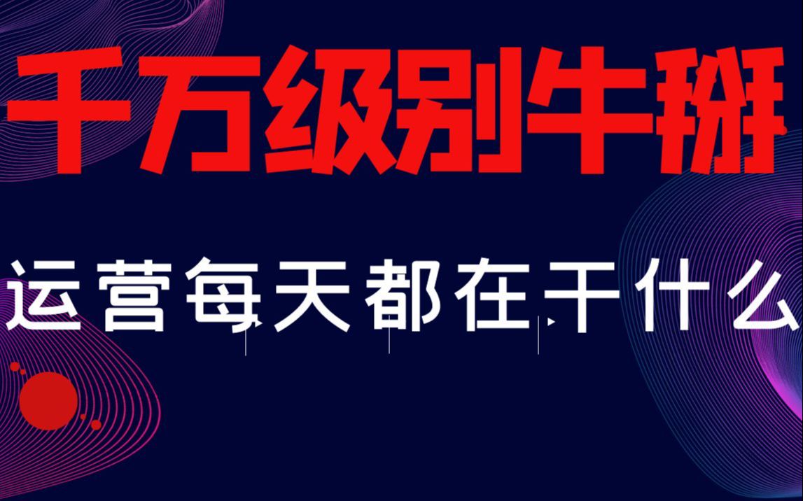 千万级别牛掰的运营每天都在干什么?最新有效高客单靠福来来拉流量的操作方法哔哩哔哩bilibili