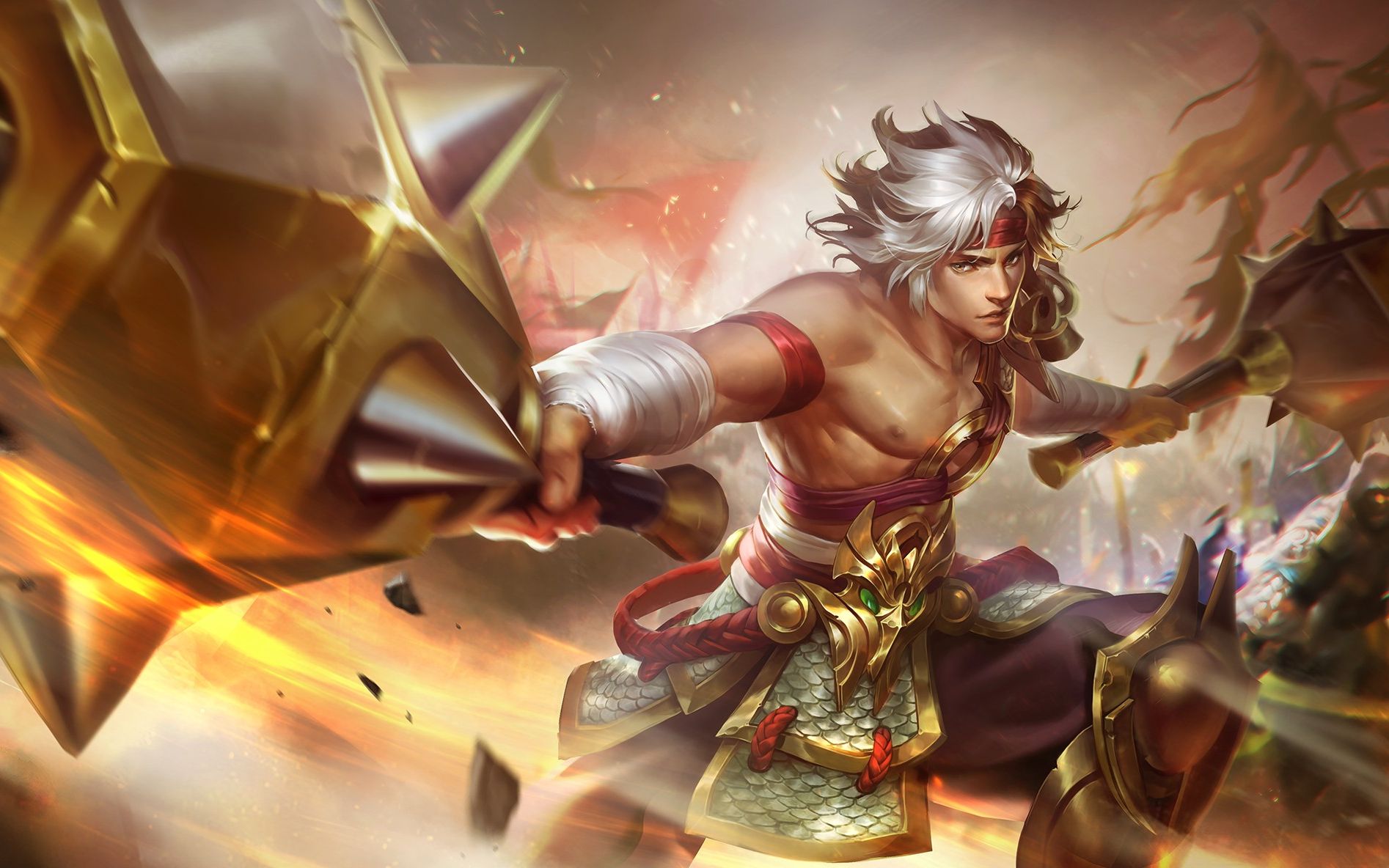 英魂之刃——风暴战境李元霸,这天下,没人能挡得住我半锤